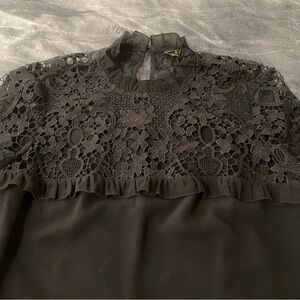 Lipsy Black Lace Blouse